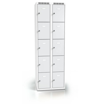 Rumskab i metal med 10 rum