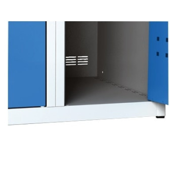 Steel clothes locker lower part body