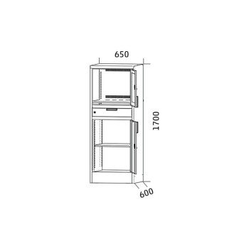 Masse pc schrank metall industrie css651a