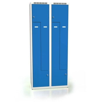 z changing room locker 4 doors compartment 400 mm 2 compartments a3m402zs ral7035 5012
