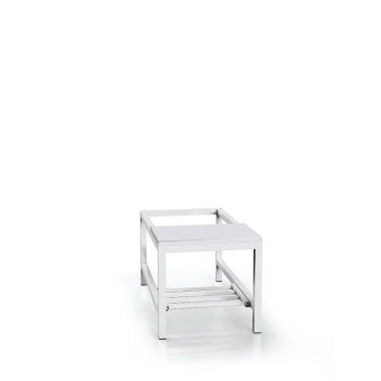 bench base with shoe rack melamine board 50 cm pl50sr