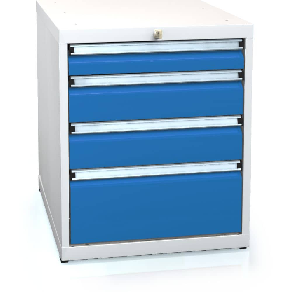 Skuffeskab profi 84x55x60 cm 4 skuffer dkp272717u4 ral7035 5012