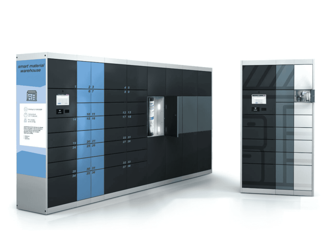 Smart material dispensing logistics centres divikom smart locker box
