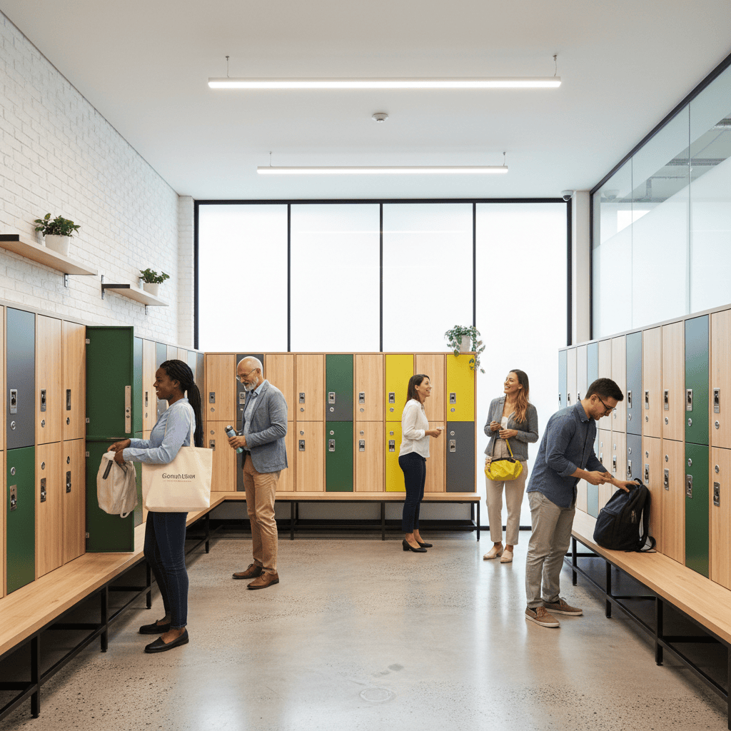 Moderne Spinde Funktion Sicherheit Design im Betrieb Moderne spinde funktion sicherheit design im betrieb