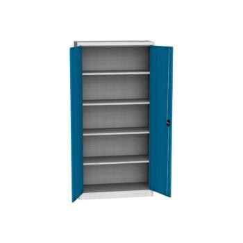 material cupboard 195x95x40 cm 4 shelves 60 kg light blue ral5012 kk sps 01 a ral5012