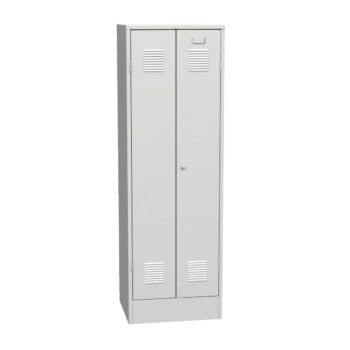 cleaning equipment cupboard metal lockable multi-purpose cupboard light grey kk sks 32 u ral7035