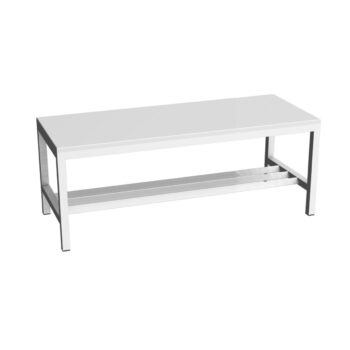 bench 100 cm free-standing with shoe rack melamine top kk lav 10 a