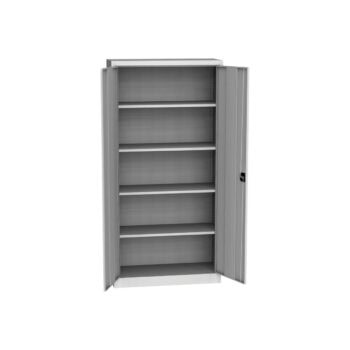 universal cupboard 195x95x40 cm 4 shelves 60 kg light grey kk sps 01 a ral7035