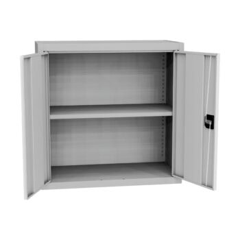 Universal cabinet 800 × 800 × 400 mm, 1 shelf, 60 kg, light gray, KK SPS 02 C, RAL 7035