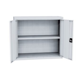Universal cabinet 800 × 950 × 400 mm, 1 shelf, 60 kg, light grey, KK SPS 01 C, RAL 7035